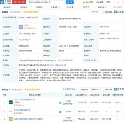 vivo 投資 OPPO 關聯公司，持股 30% 布局第二類增值電信業務